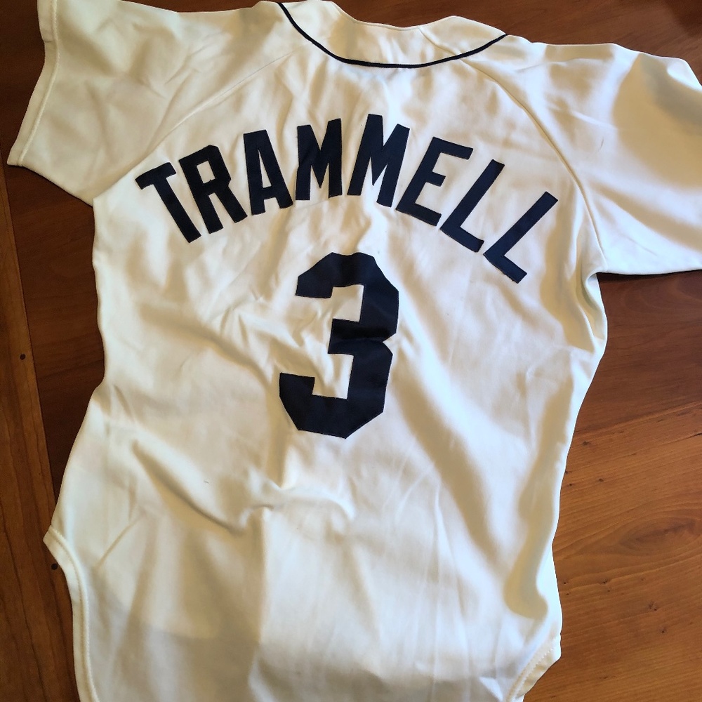 Alan Trammel baseball jersey (Home jersey)